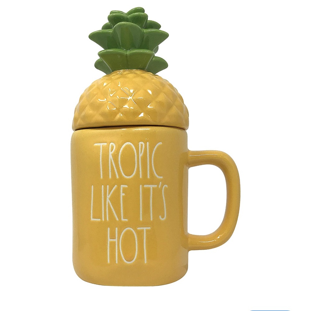 Rae Dunn Lidded Pineapple Mug
